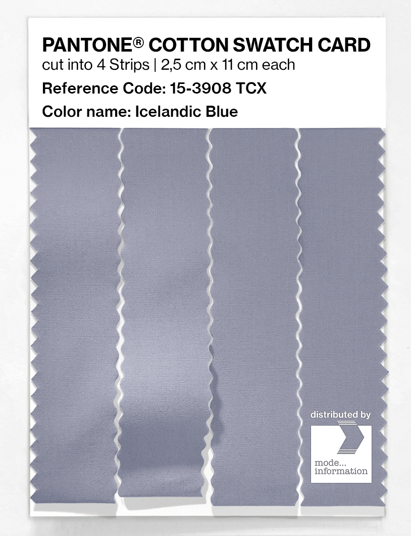 Artikelbild 3 des Artikels “PANTONE® COTTON SWATCH CARD 15-3908 TCX Icelandic Blue “