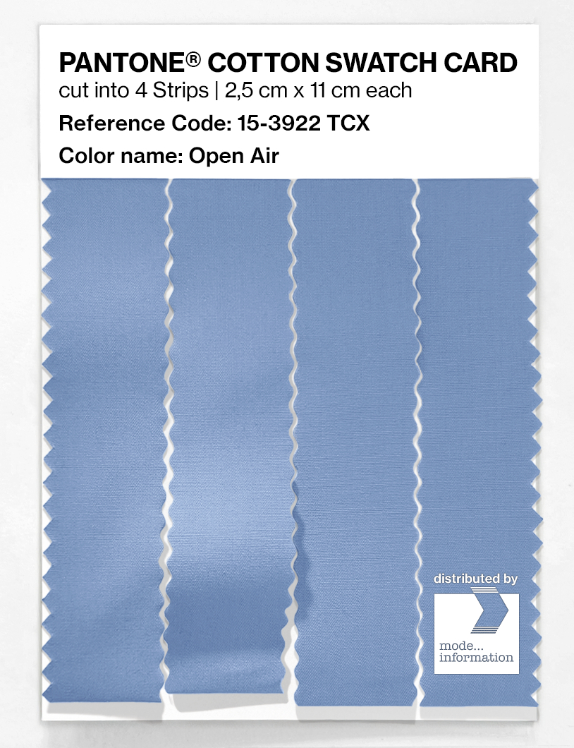 Product image 3 of the product “PANTONE® COTTON SWATCH CARD 15-3922 TCX Open Air ”