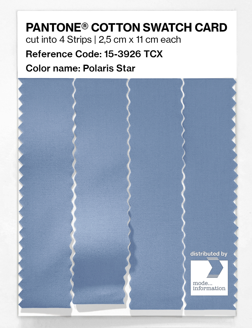 Product image 3 of the product “PANTONE® COTTON SWATCH CARD 15-3926 TCX Polaris Star ”