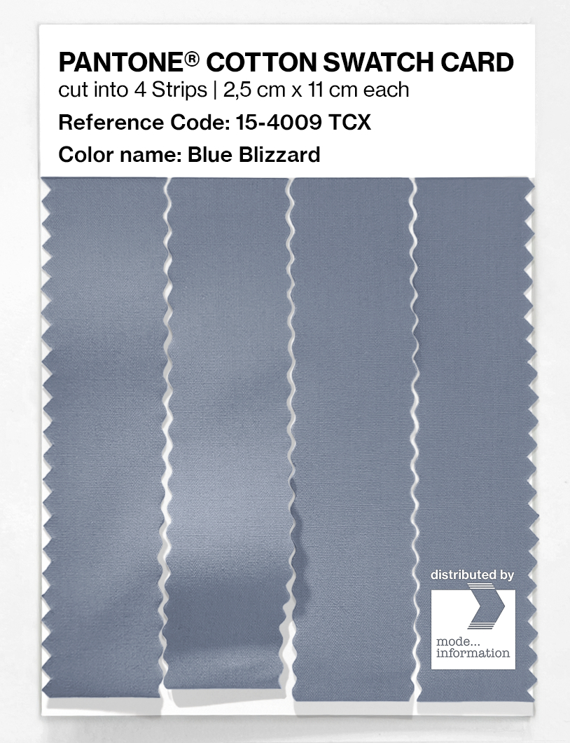 Product image 3 of the product “PANTONE® COTTON SWATCH CARD 15-4009 TCX Blue Blizzard ”