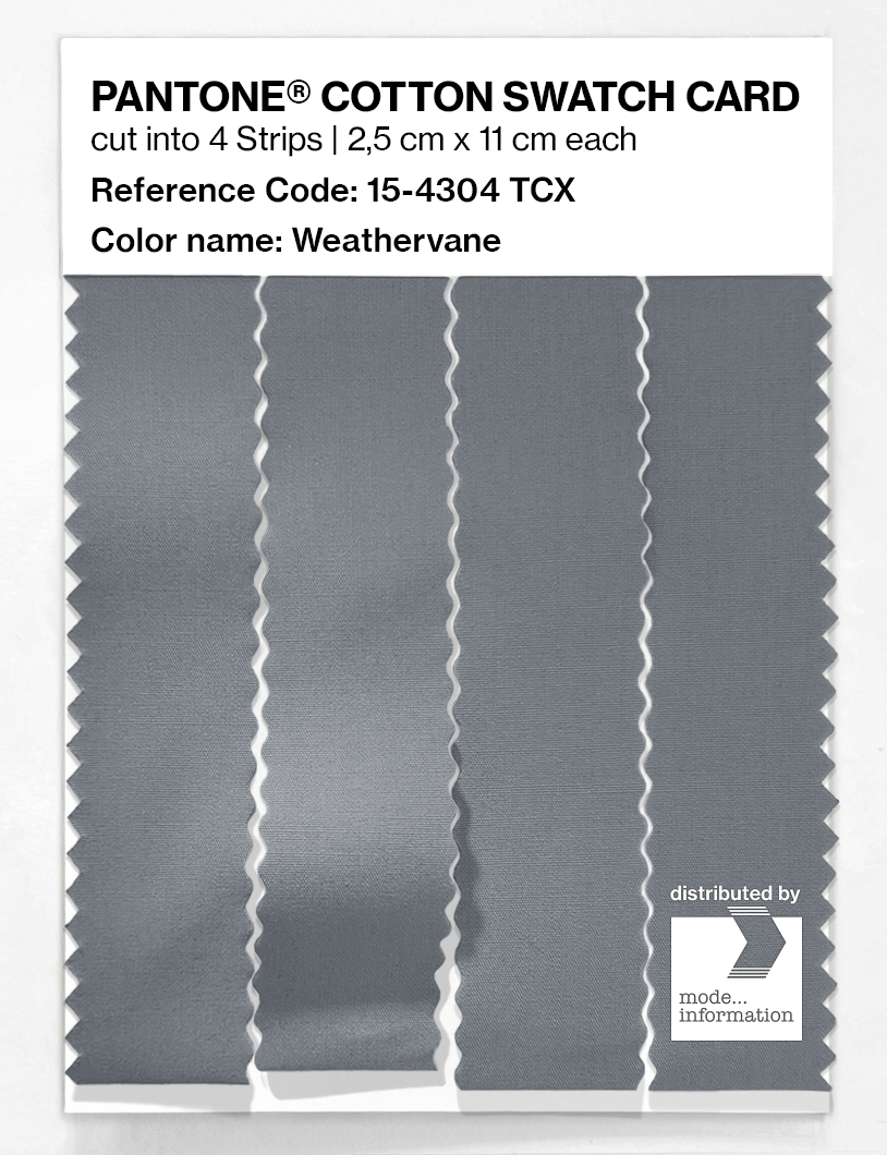 Product image 3 of the product “PANTONE® COTTON SWATCH CARD 15-4304 TCX Weathervane ”