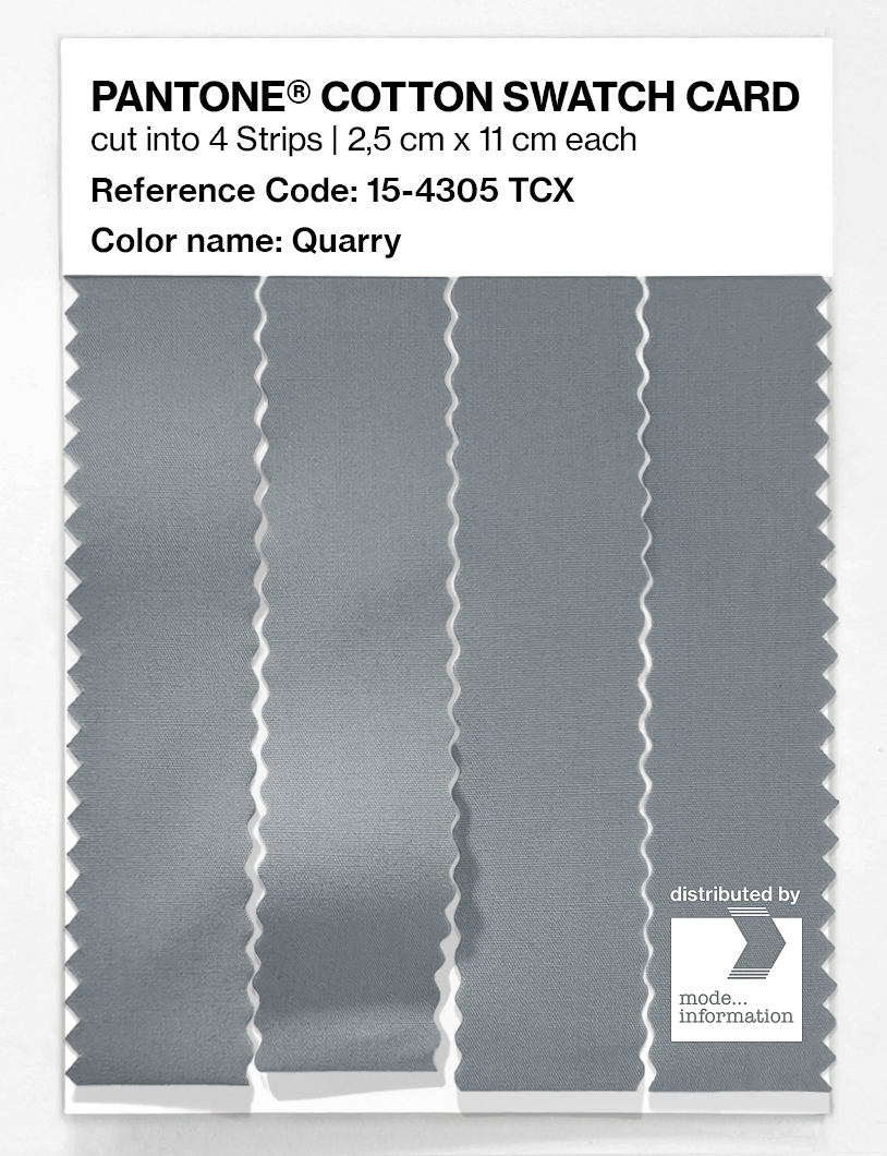Product image 3 of the product “PANTONE® COTTON SWATCH CARD 15-4305 TCX Quarry ”