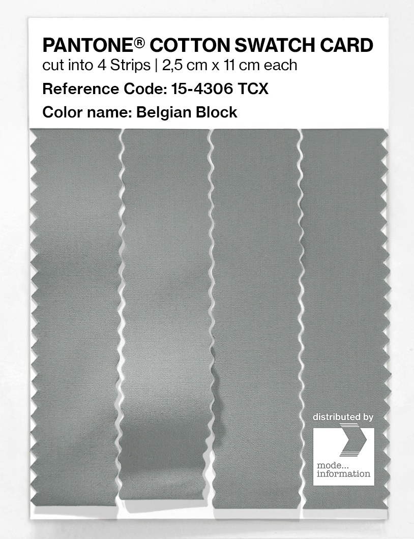 Product image 3 of the product “PANTONE® COTTON SWATCH CARD 15-4306 TCX Belgian Block ”