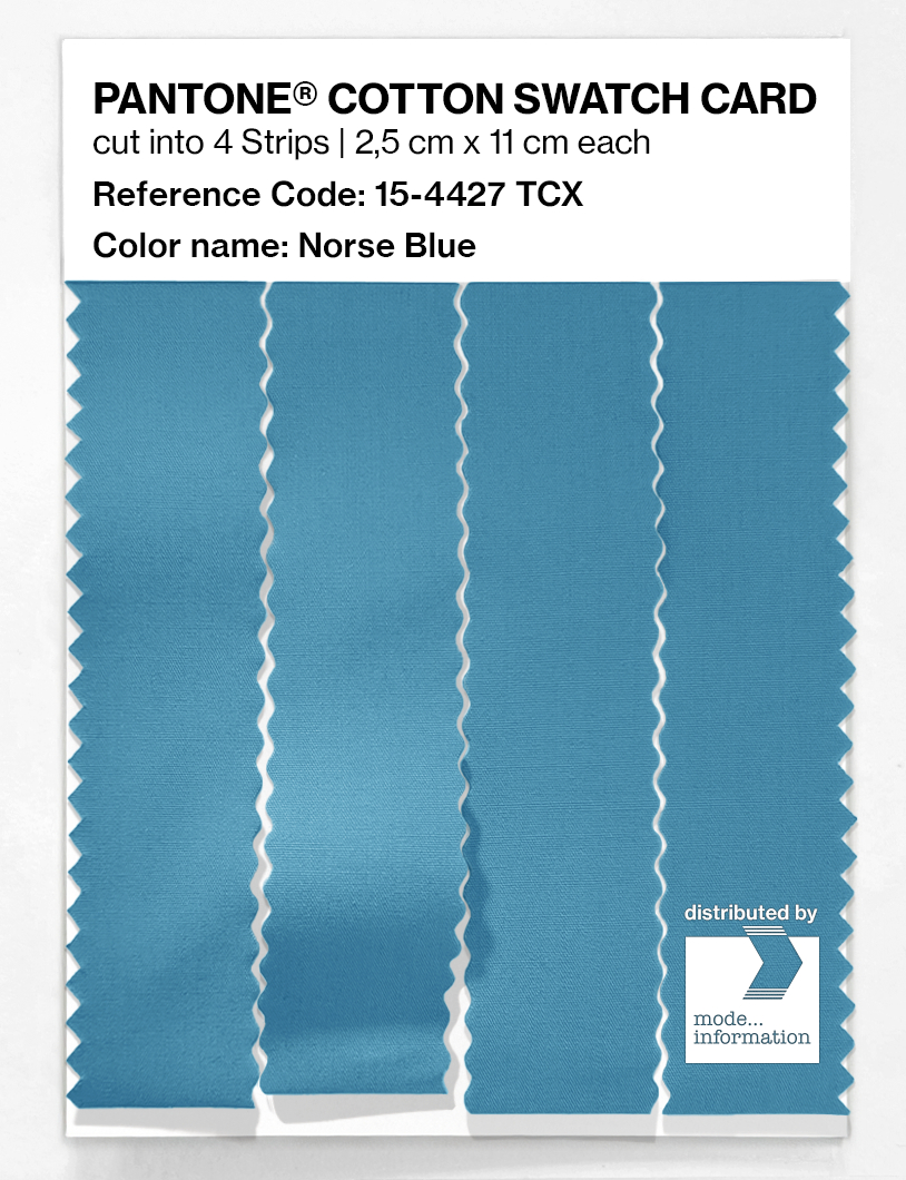 Product image 3 of the product “PANTONE® COTTON SWATCH CARD 15-4427 TCX Norse Blue ”
