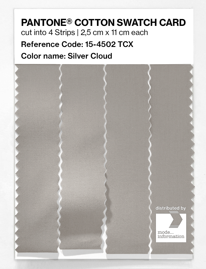 Artikelbild 3 des Artikels “PANTONE® COTTON SWATCH CARD 15-4502 TCX Silver Cloud “