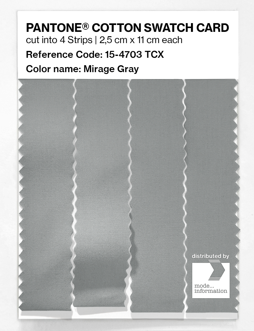 Artikelbild 3 des Artikels “PANTONE® COTTON SWATCH CARD 15-4703 TCX Mirage Gray “