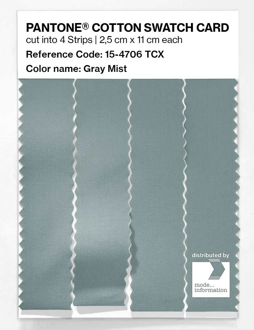 Artikelbild 3 des Artikels “PANTONE® COTTON SWATCH CARD 15-4706 TCX Gray Mist “