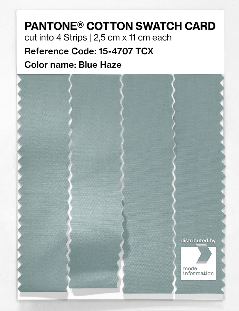 Product image 3 of the product “PANTONE® COTTON SWATCH CARD 15-4707 TCX Blue Haze ”