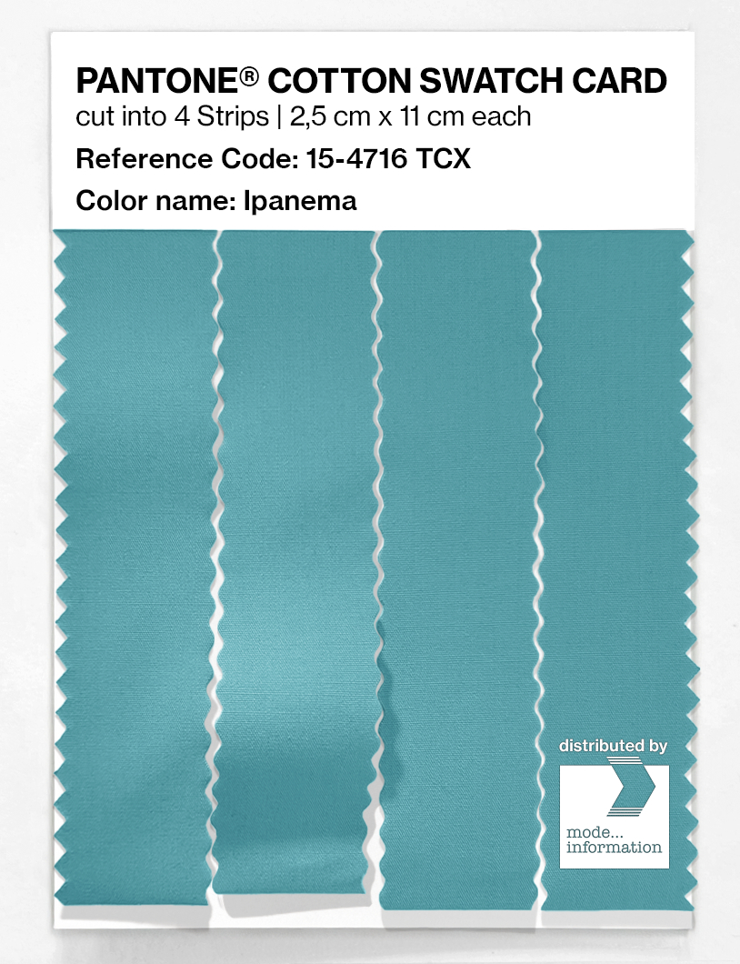 Product image 3 of the product “PANTONE® COTTON SWATCH CARD 15-4716 TCX Ipanema ”