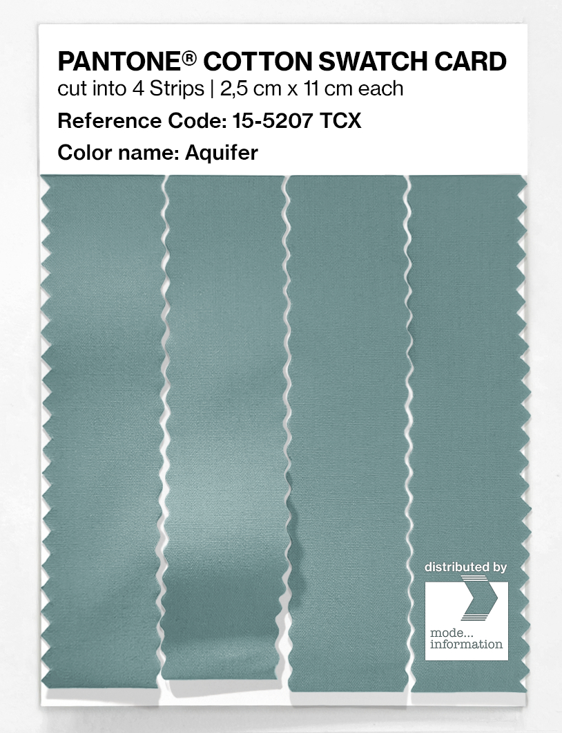 Artikelbild 3 des Artikels “PANTONE® COTTON SWATCH CARD 15-5207 TCX Aquifer “