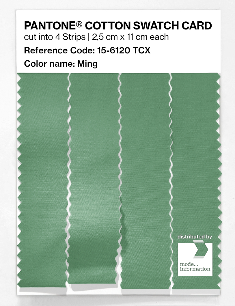 Product image 3 of the product “PANTONE® COTTON SWATCH CARD 15-6120 TCX Ming ”