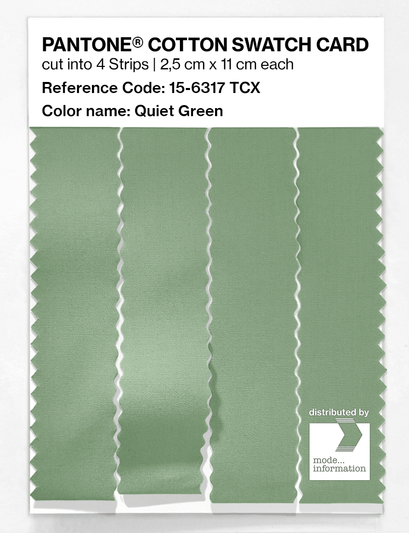 Artikelbild 3 des Artikels “PANTONE® COTTON SWATCH CARD 15-6317 TCX Quiet Green “