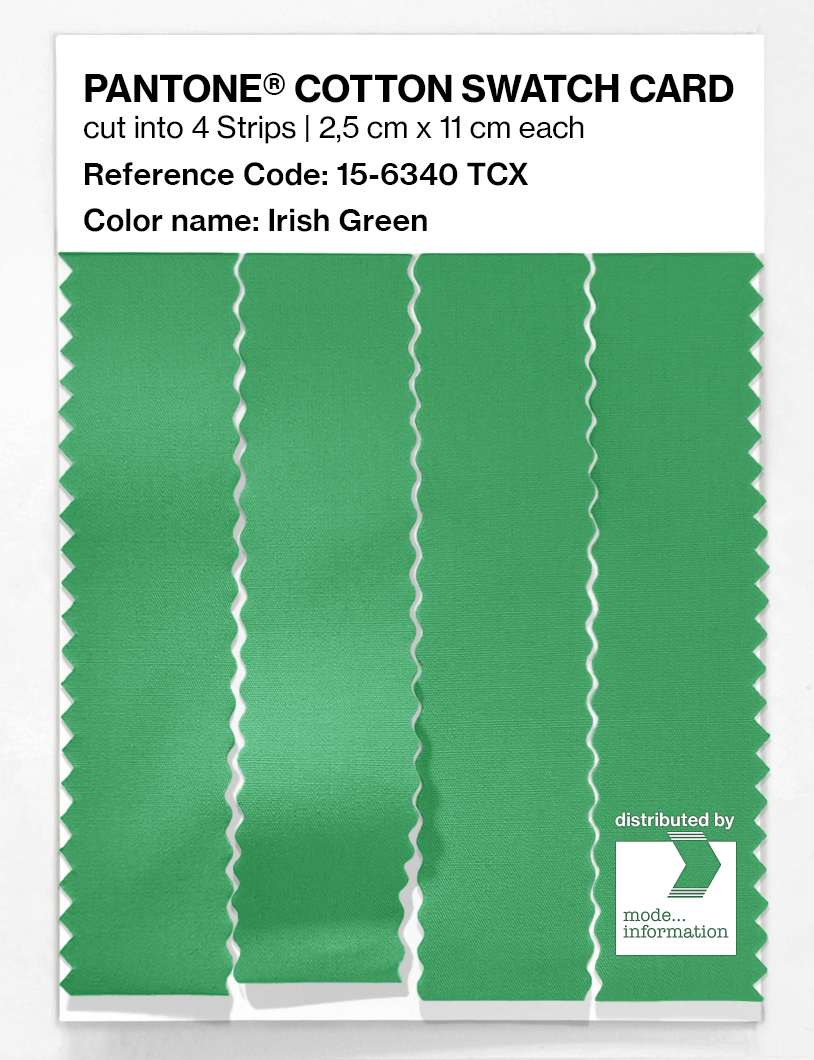 Artikelbild 3 des Artikels “PANTONE® COTTON SWATCH CARD 15-6340 TCX Irish Green “