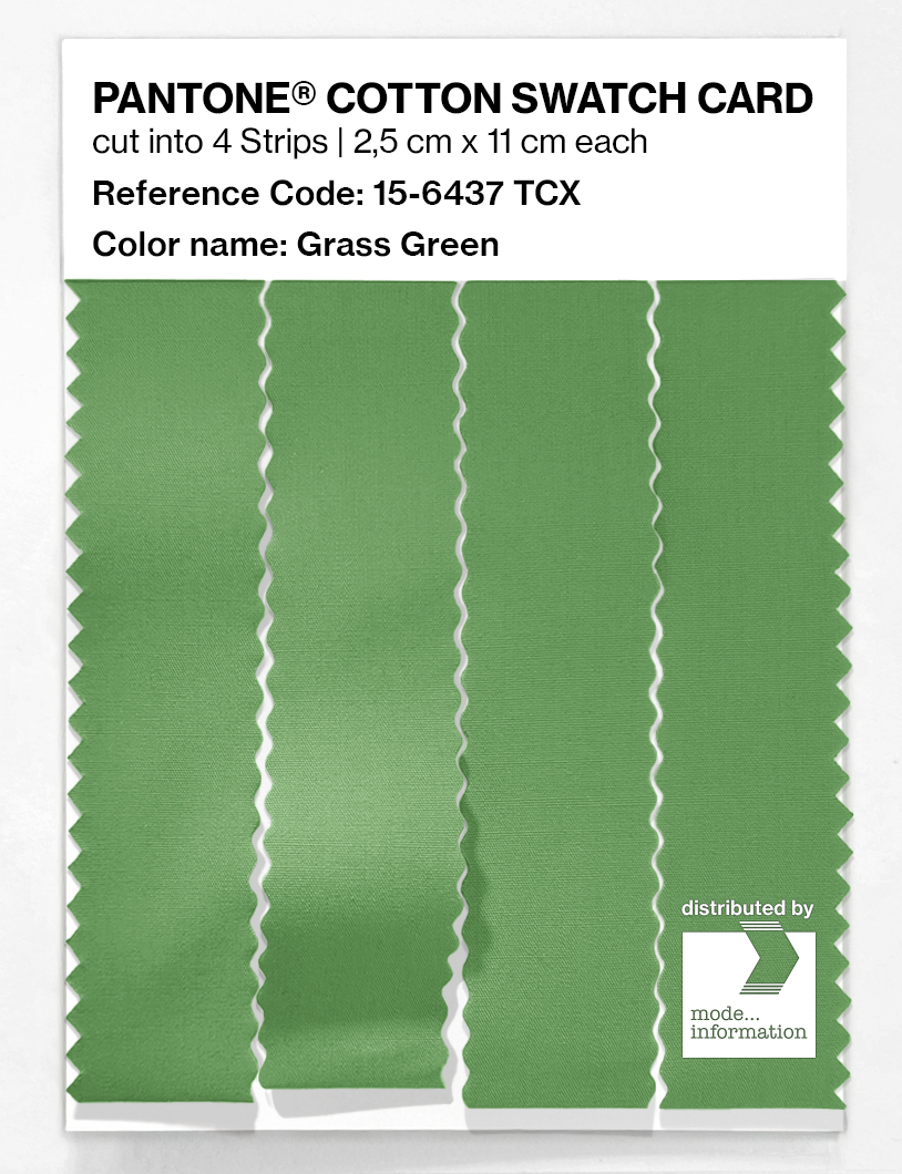 Artikelbild 3 des Artikels “PANTONE® COTTON SWATCH CARD 15-6437 TCX Grass Green “