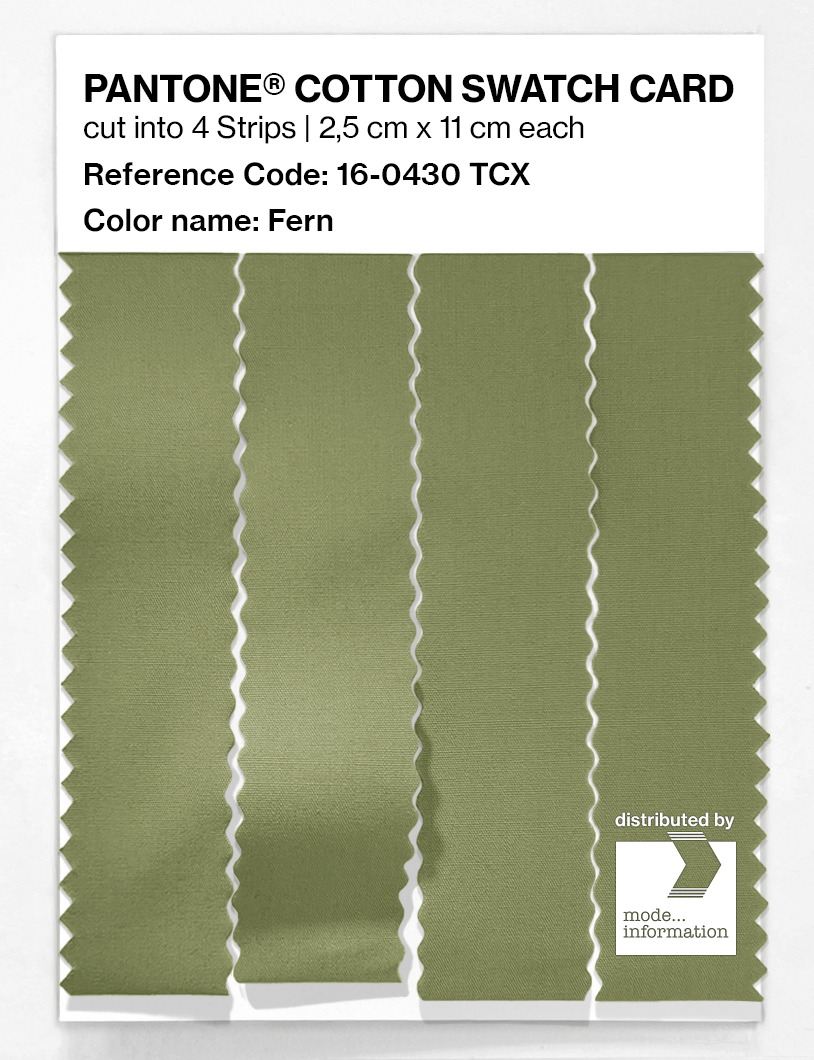 Product image 3 of the product “PANTONE® COTTON SWATCH CARD 16-0430 TCX Fern ”