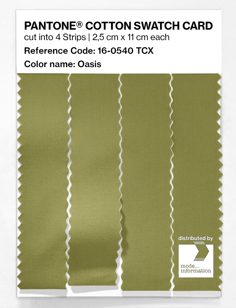 Artikelbild 3 des Artikels “PANTONE® COTTON SWATCH CARD 16-0540 TCX Oasis “