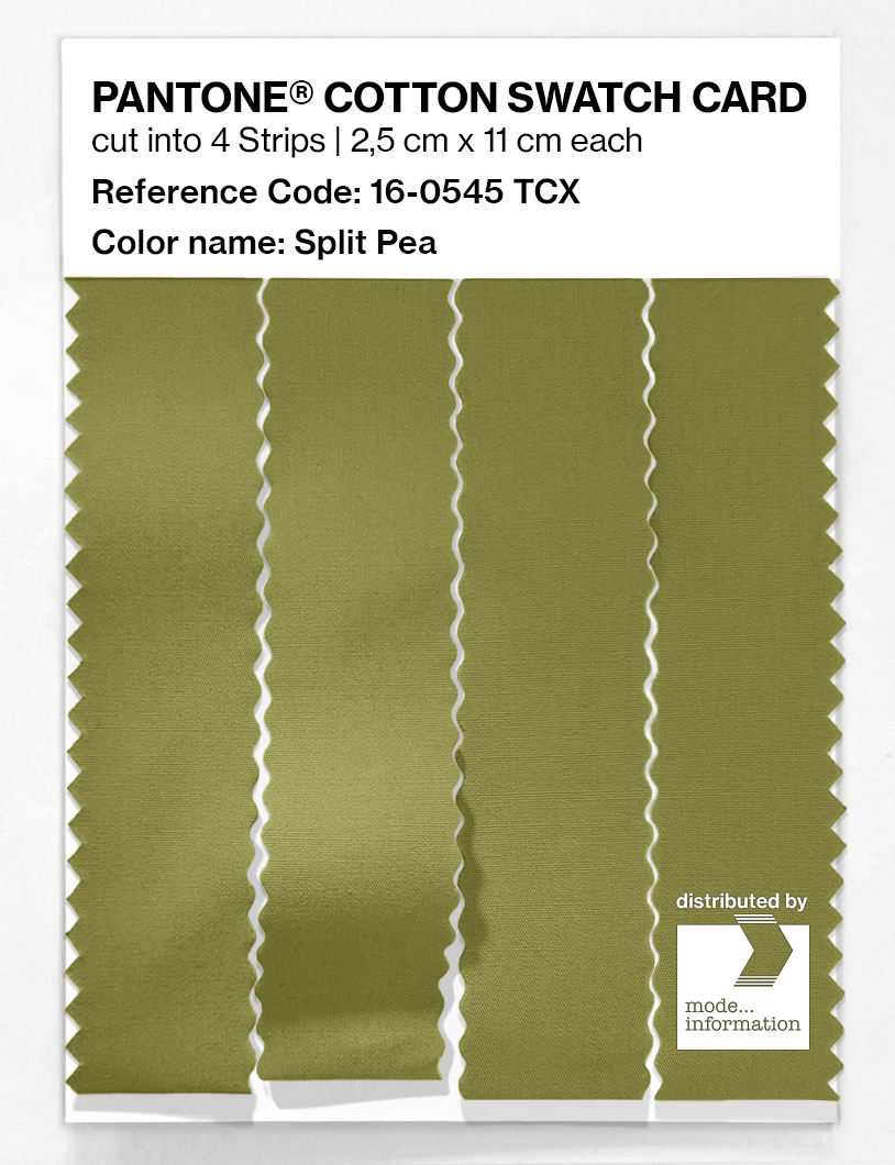 Product image 3 of the product “PANTONE® COTTON SWATCH CARD 16-0545 TCX Split Pea ”