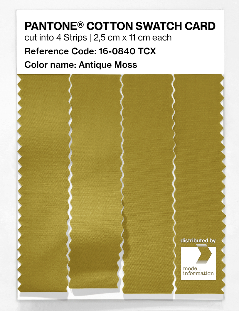 Artikelbild 3 des Artikels “PANTONE® COTTON SWATCH CARD 16-0840 TCX Antique Moss “