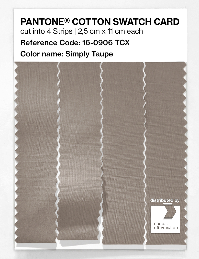 Artikelbild 3 des Artikels “PANTONE® COTTON SWATCH CARD 16-0906 TCX Simply Taupe “