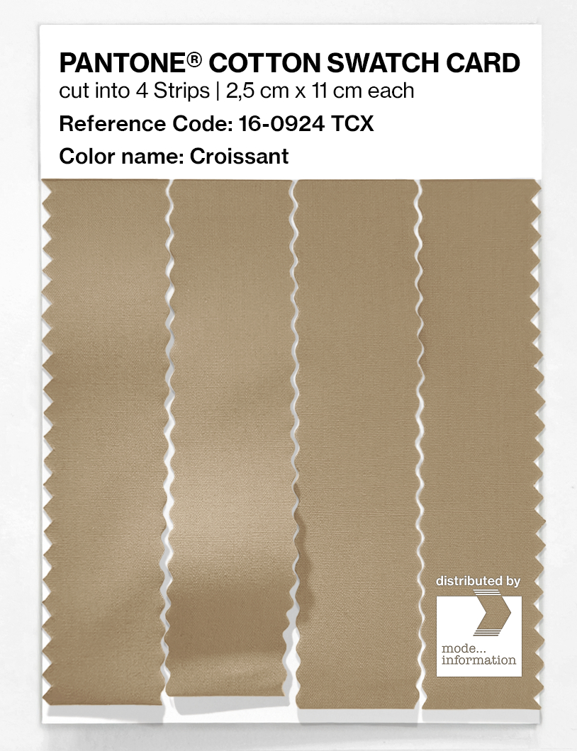 Product image 3 of the product “PANTONE® COTTON SWATCH CARD 16-0924 TCX Croissant ”