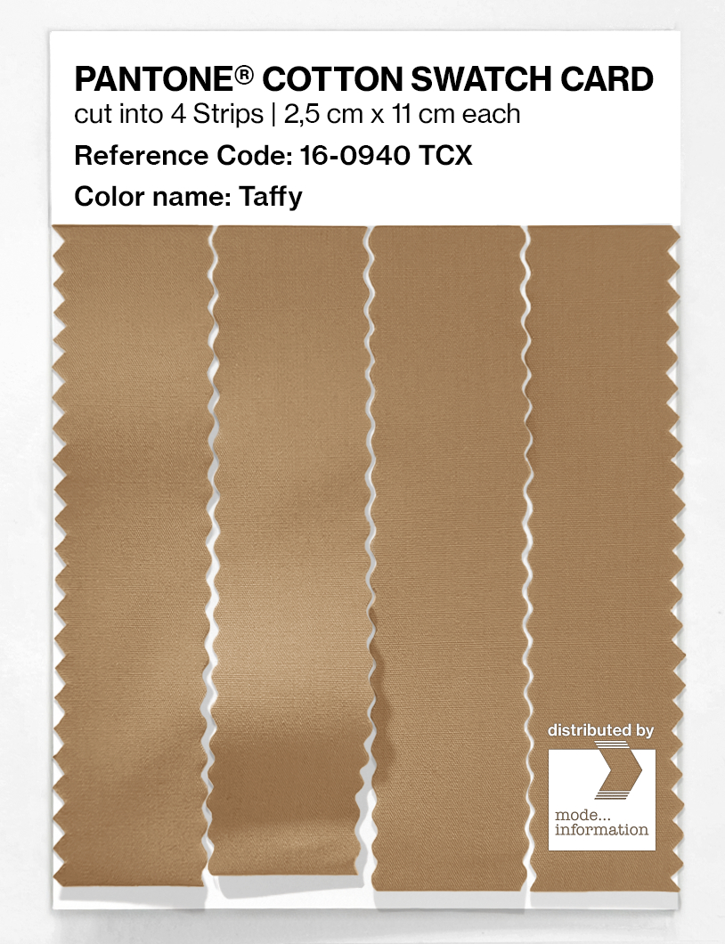 Product image 3 of the product “PANTONE® COTTON SWATCH CARD 16-0940 TCX Taffy ”