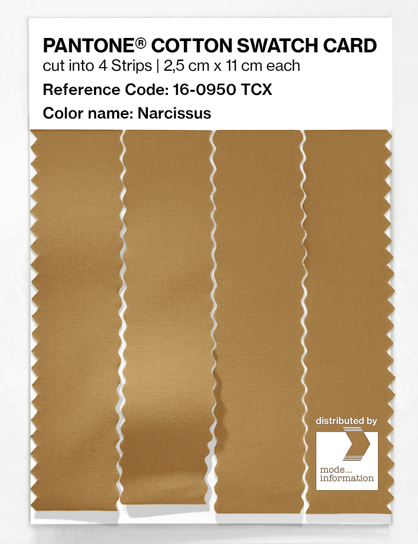 Product image 3 of the product “PANTONE® COTTON SWATCH CARD 16-0950 TCX Narcissus ”