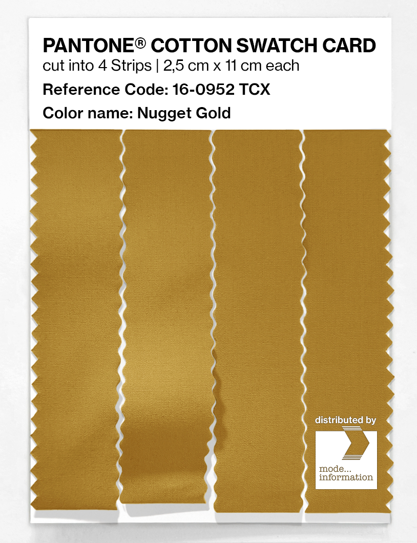 Artikelbild 3 des Artikels “PANTONE® COTTON SWATCH CARD 16-0952 TCX Nugget Gold “