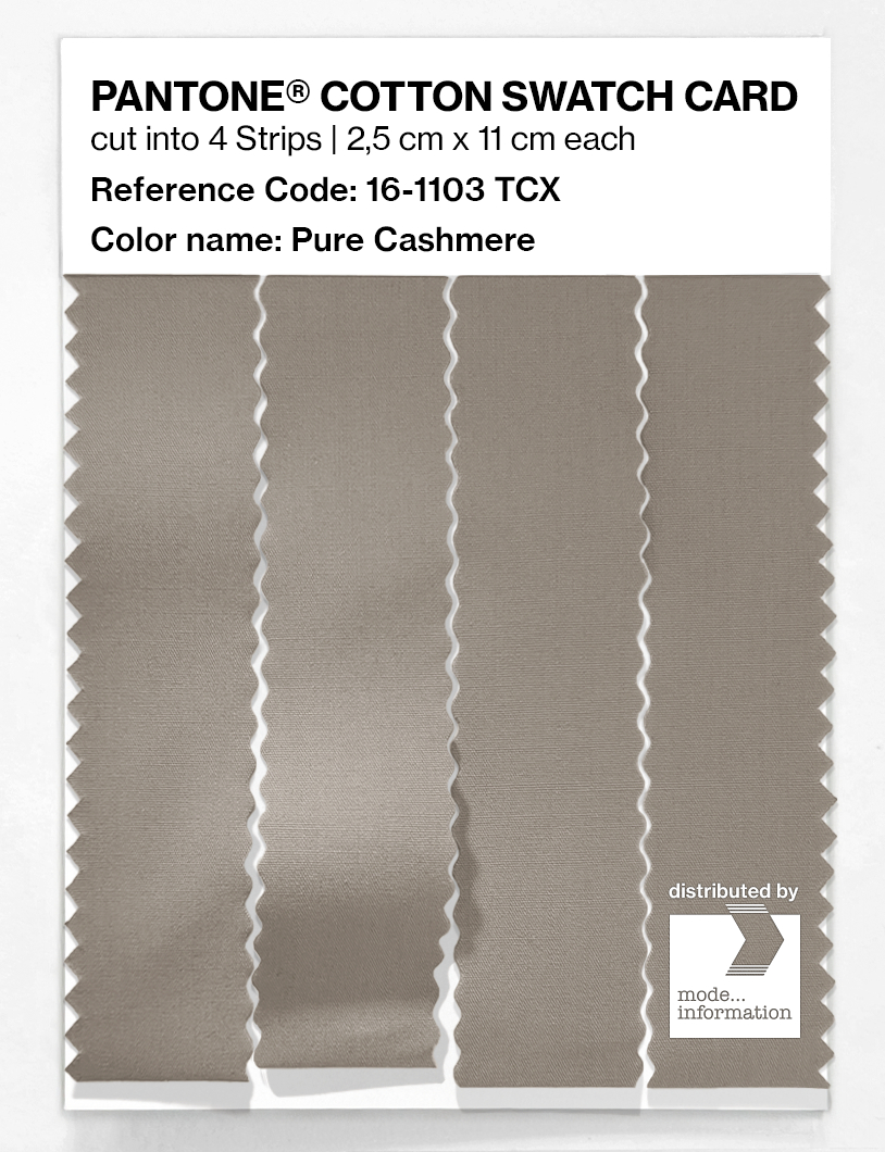 Artikelbild 3 des Artikels “PANTONE® COTTON SWATCH CARD 16-1103 TCX Pure Cashmere “