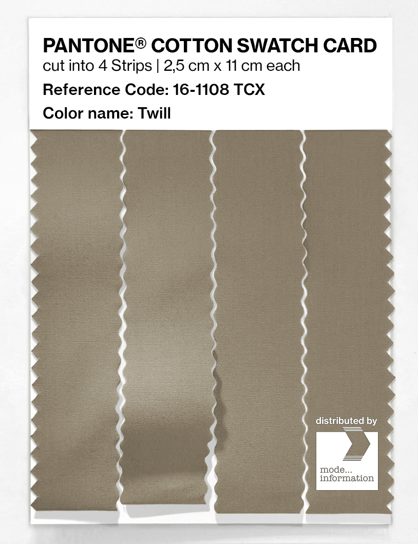 Product image 3 of the product “PANTONE® COTTON SWATCH CARD 16-1108 TCX Twill ”