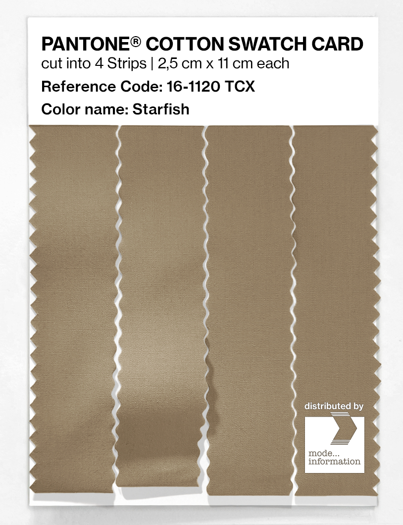 Product image 3 of the product “PANTONE® COTTON SWATCH CARD 16-1120 TCX Starfish ”