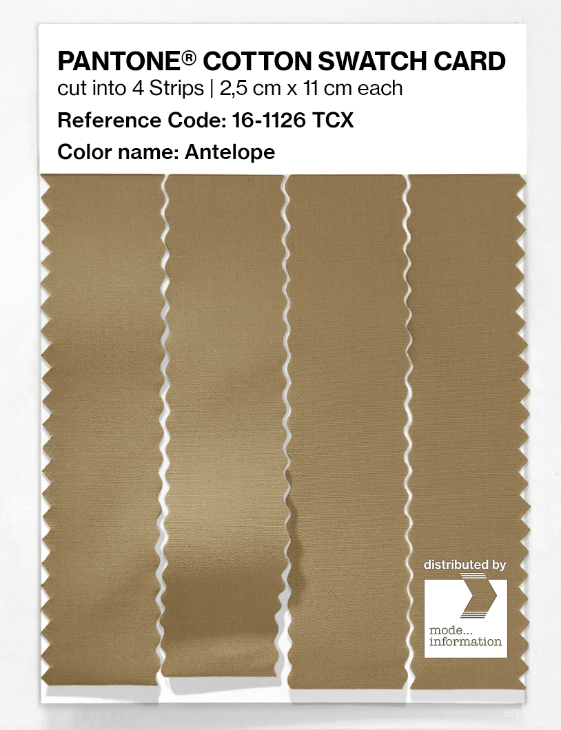 Product image 3 of the product “PANTONE® COTTON SWATCH CARD 16-1126 TCX Antelope ”
