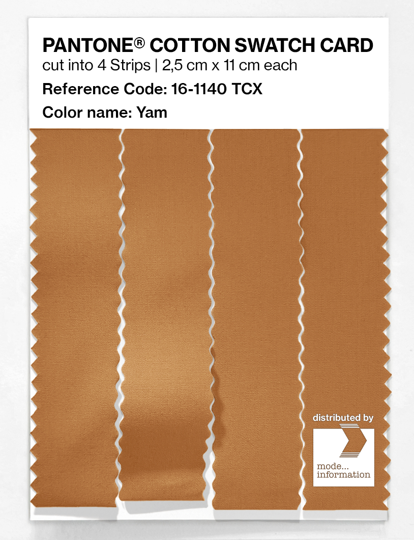 Product image 3 of the product “PANTONE® COTTON SWATCH CARD 16-1140 TCX Yam ”