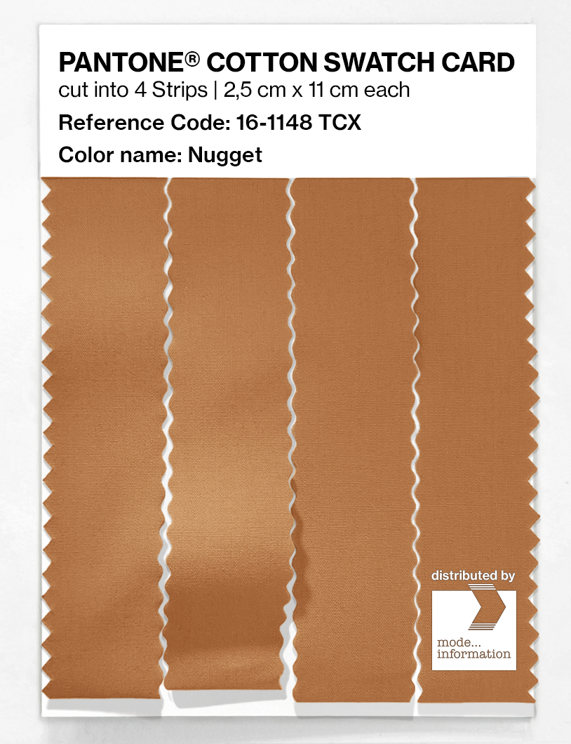 Product image 3 of the product “PANTONE® COTTON SWATCH CARD 16-1148 TCX Nugget ”