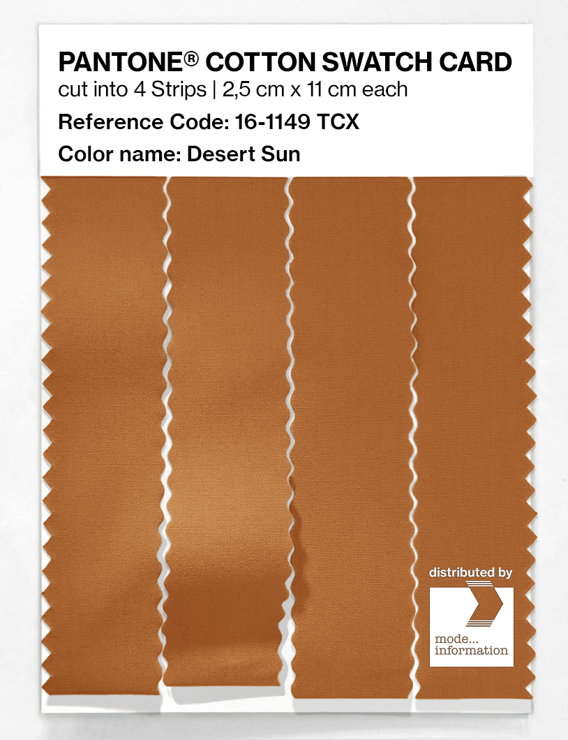 Artikelbild 3 des Artikels “PANTONE® COTTON SWATCH CARD 16-1149 TCX Desert Sun “