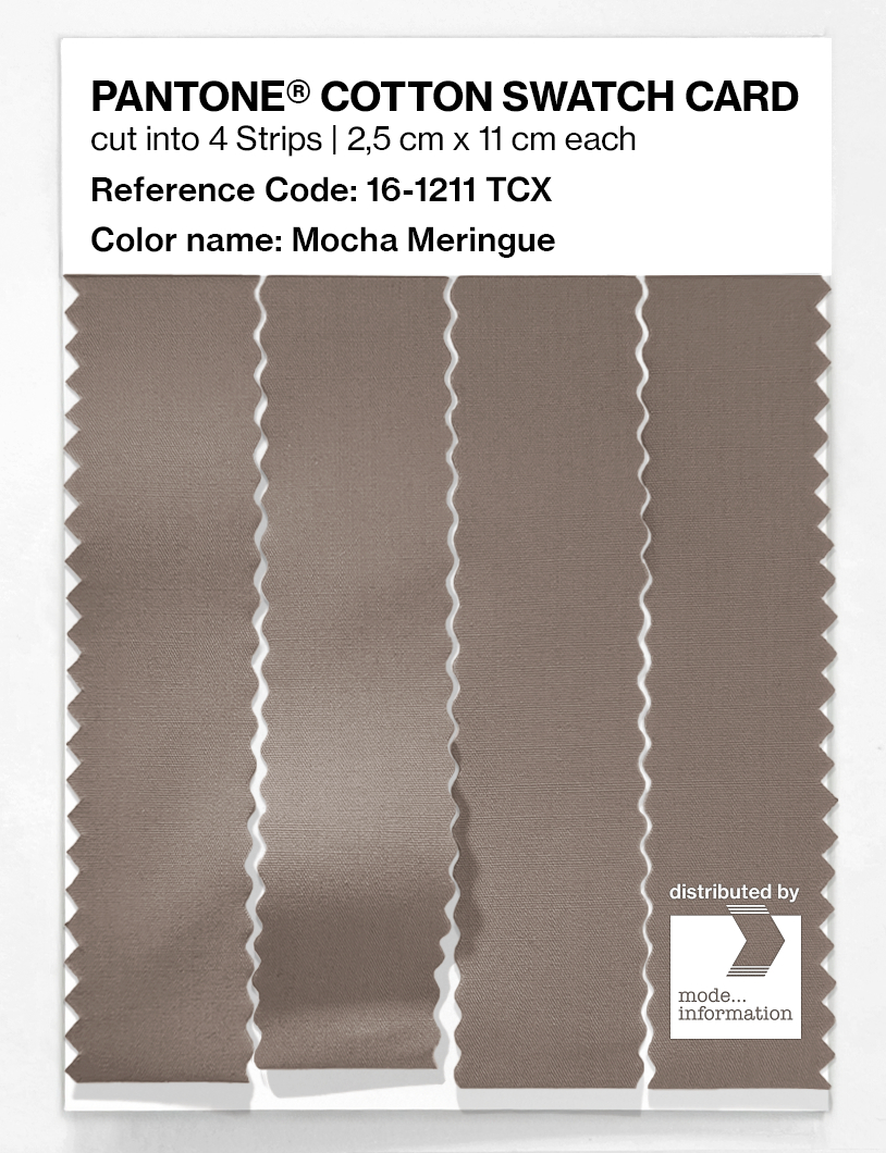 Product image 3 of the product “PANTONE® COTTON SWATCH CARD 16-1211 TCX Mocha Meringue ”