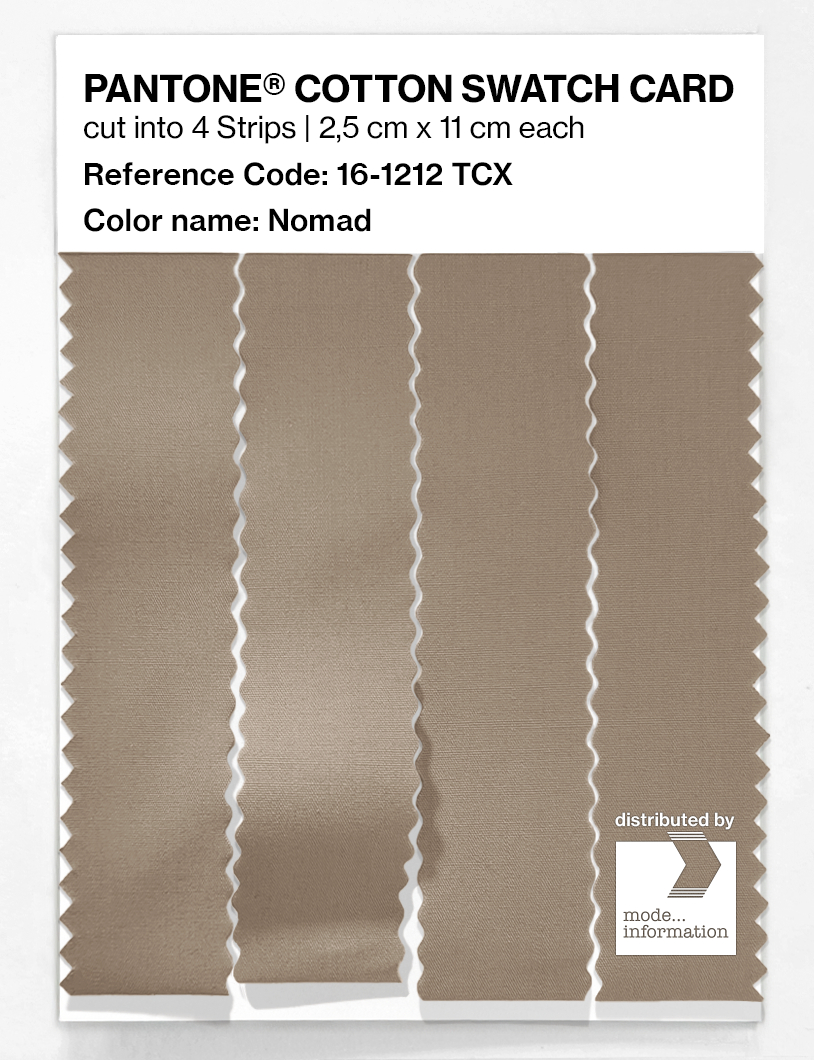 Product image 3 of the product “PANTONE® COTTON SWATCH CARD 16-1212 TCX Nomad ”