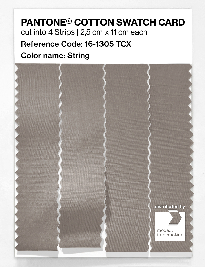 Product image 3 of the product “PANTONE® COTTON SWATCH CARD 16-1305 TCX String ”