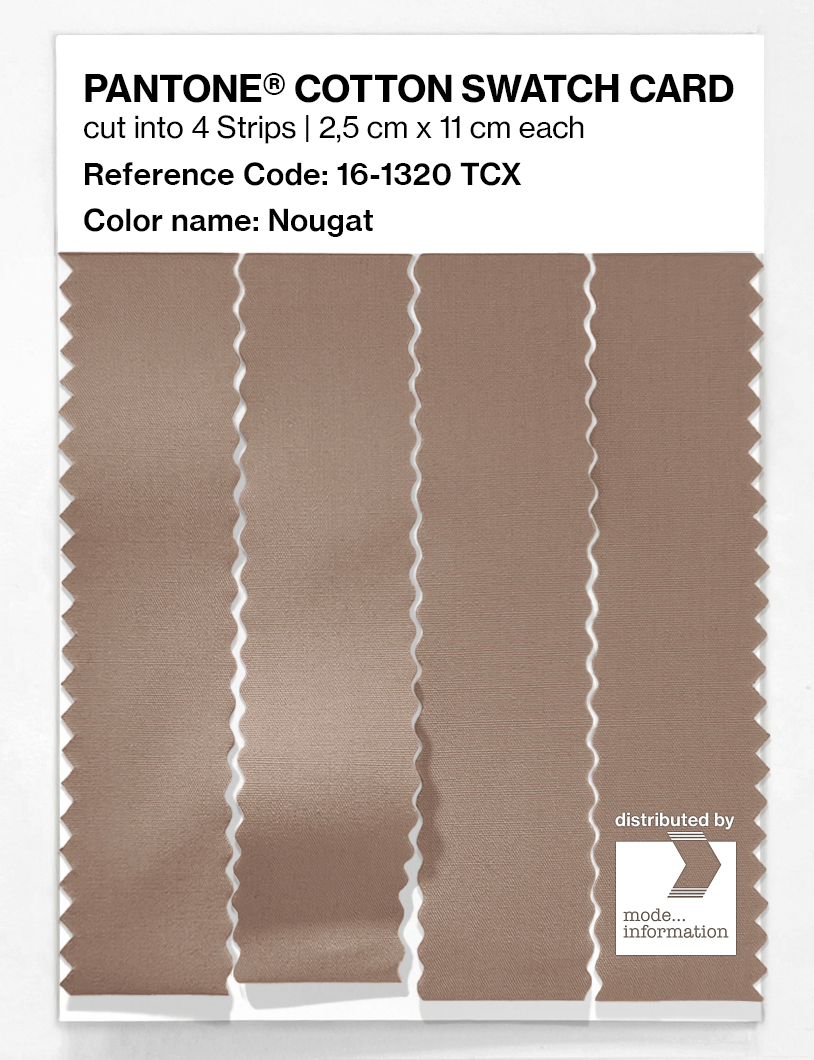 Product image 3 of the product “PANTONE® COTTON SWATCH CARD 16-1320 TCX Nougat ”