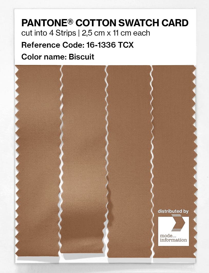 Product image 3 of the product “PANTONE® COTTON SWATCH CARD 16-1336 TCX Biscuit ”