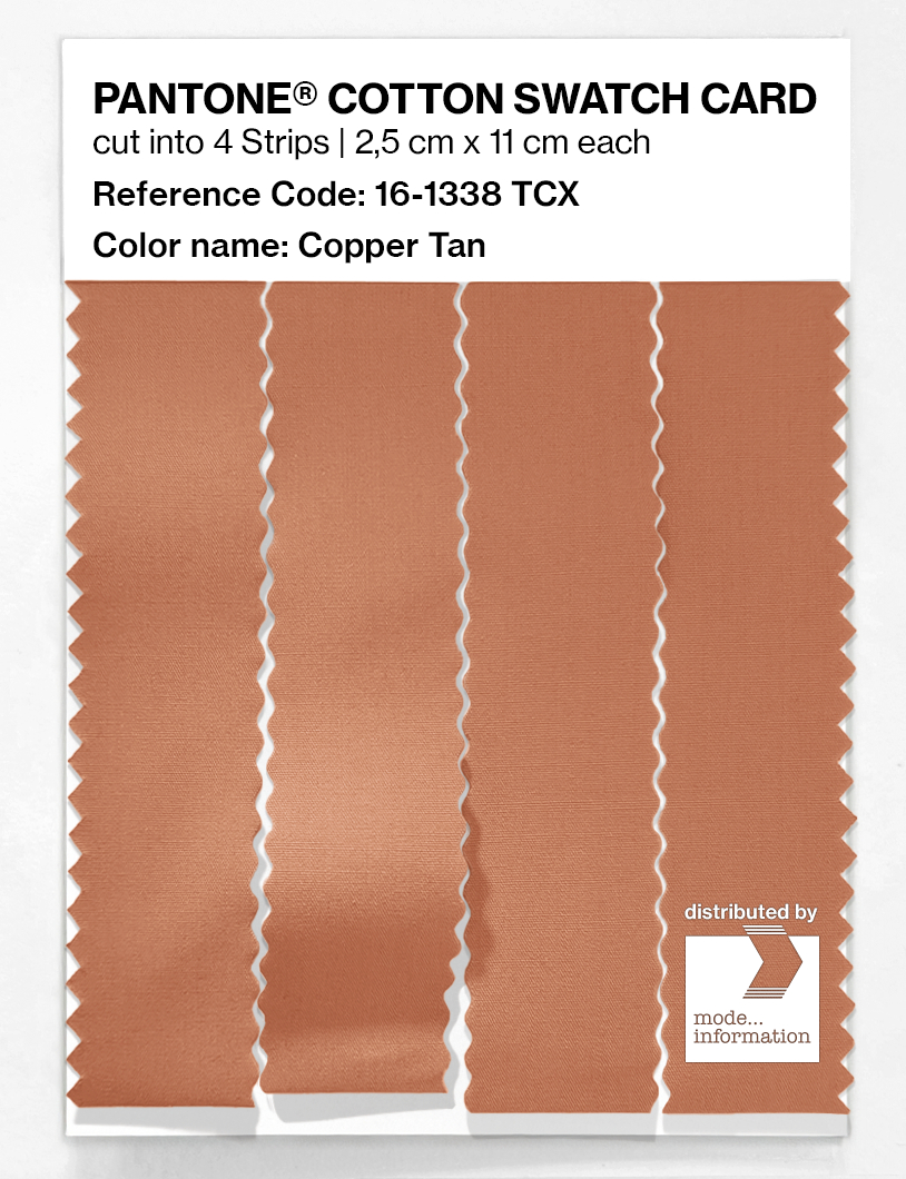 Artikelbild 3 des Artikels “PANTONE® COTTON SWATCH CARD 16-1338 TCX Copper Tan “