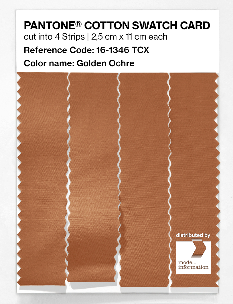 Artikelbild 3 des Artikels “PANTONE® COTTON SWATCH CARD 16-1346 TCX Golden Ochre “