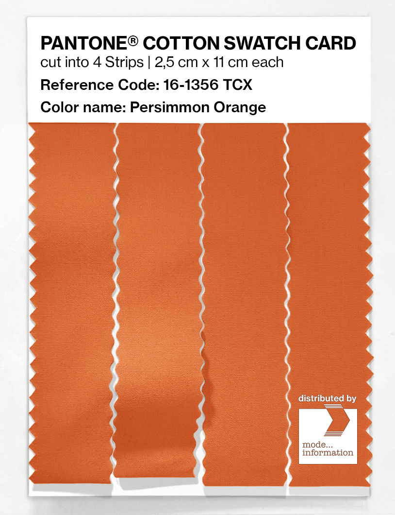 Artikelbild 3 des Artikels “PANTONE® COTTON SWATCH CARD 16-1356 TCX Persimmon Orange “