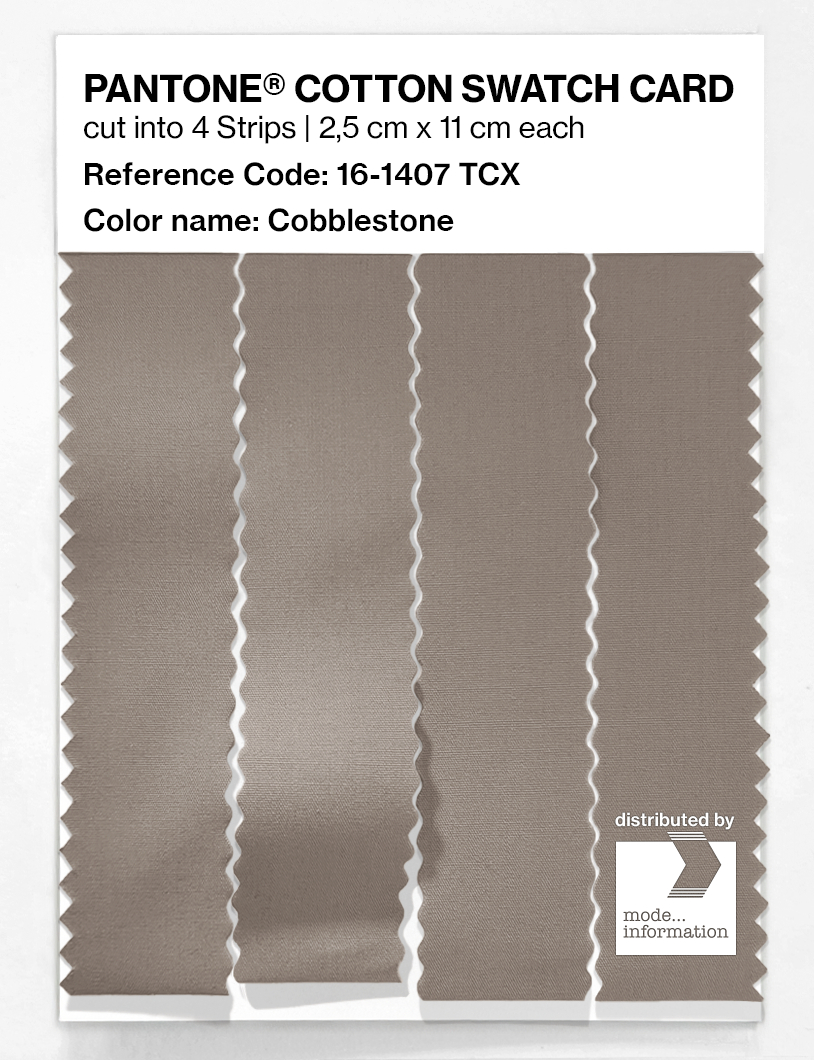 Artikelbild 3 des Artikels “PANTONE® COTTON SWATCH CARD 16-1407 TCX Cobblestone “