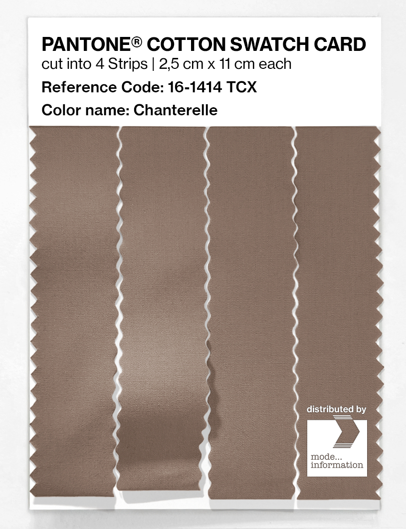 Product image 3 of the product “PANTONE® COTTON SWATCH CARD 16-1414 TCX Chanterelle ”