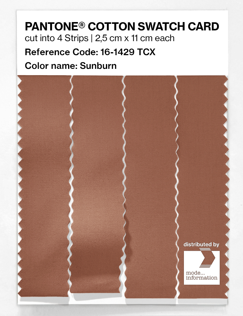 Product image 3 of the product “PANTONE® COTTON SWATCH CARD 16-1429 TCX Sunburn ”