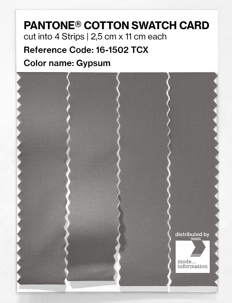 Product image 3 of the product “PANTONE® COTTON SWATCH CARD 16-1502 TCX Gypsum ”