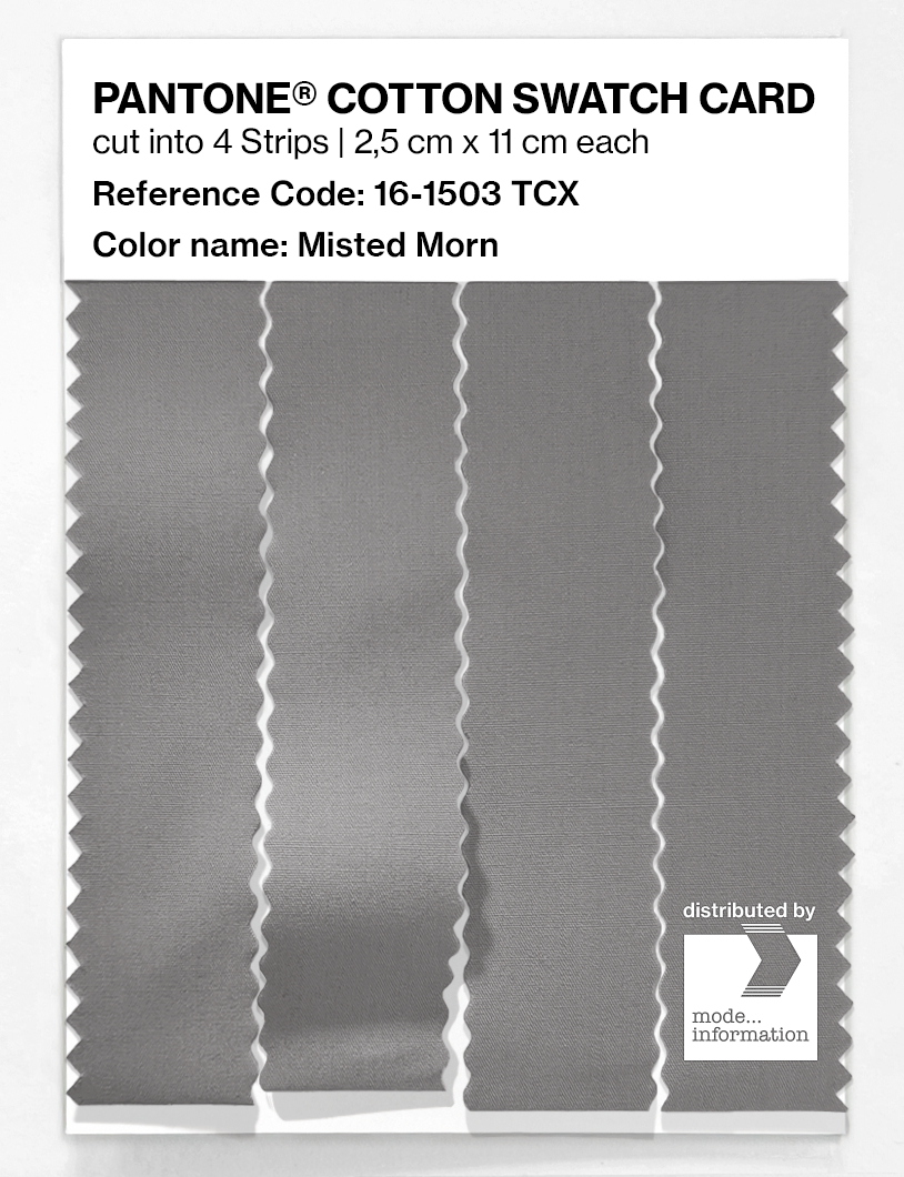 Product image 3 of the product “PANTONE® COTTON SWATCH CARD 16-1503 TCX Misted Morn ”