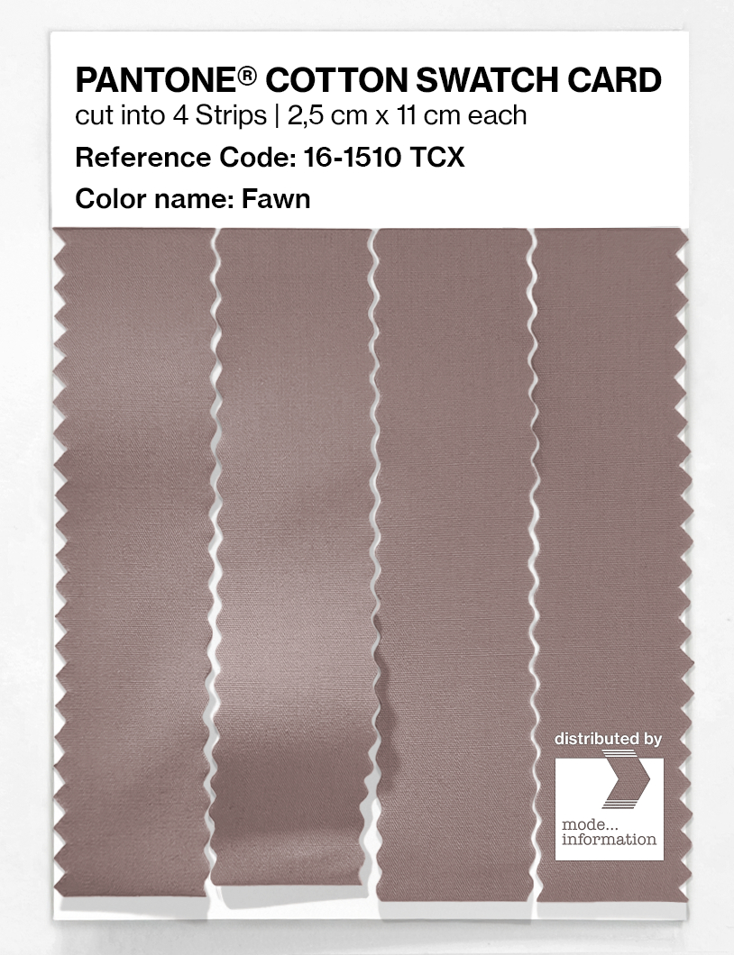 Product image 3 of the product “PANTONE® COTTON SWATCH CARD 16-1510 TCX Fawn ”