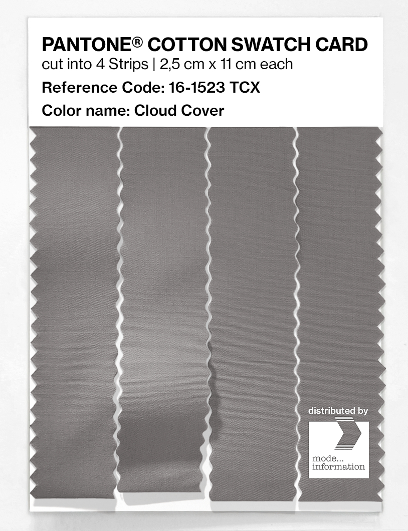 Product image 3 of the product “PANTONE® COTTON SWATCH CARD 16-1523 TCX Cloud Cover ”