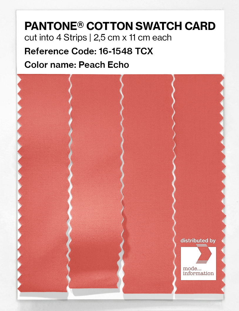 Artikelbild 3 des Artikels “PANTONE® COTTON SWATCH CARD 16-1548 TCX Peach Echo “